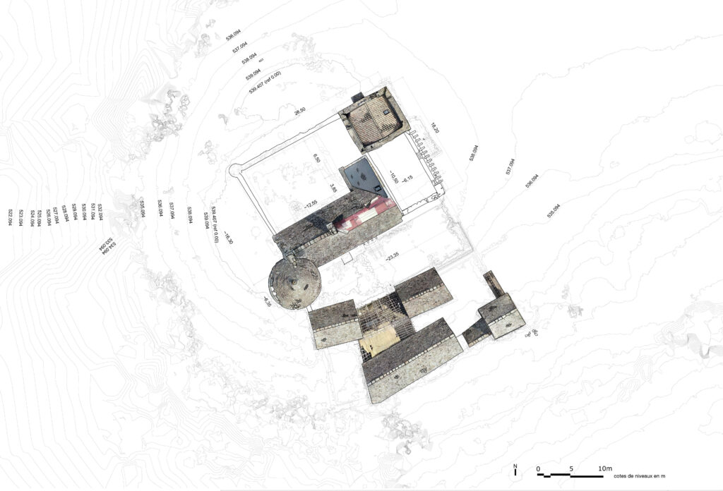 Chateau-cheylard-daujac - Plan de masse